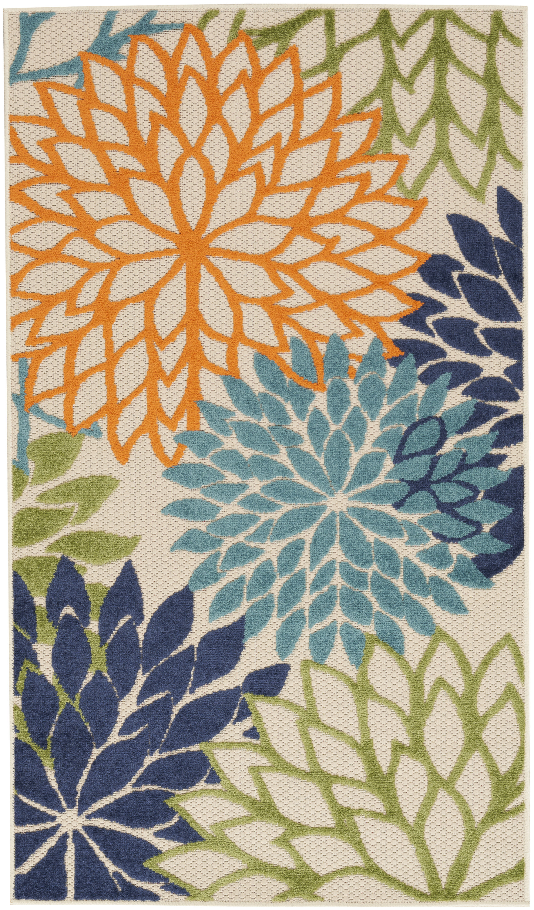 Nourison Aloha 3' x 5' Multicolor Tropical Rug