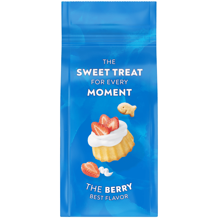 Goldfish® Strawberry Shortcake Flavored Baked Grahams, 6.6 oz, bag - Back Image