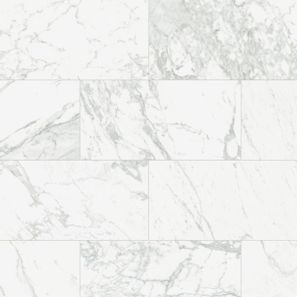 Reve Blanc 11-3/4 in. x 23-1/2 in. Porcelain Floor and Wall Tile