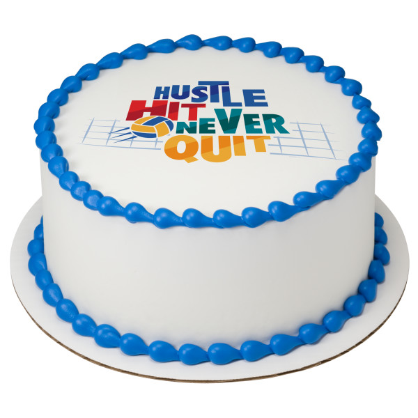 Hustle, Hit, Never Quit PhotoCake® Edible Image®