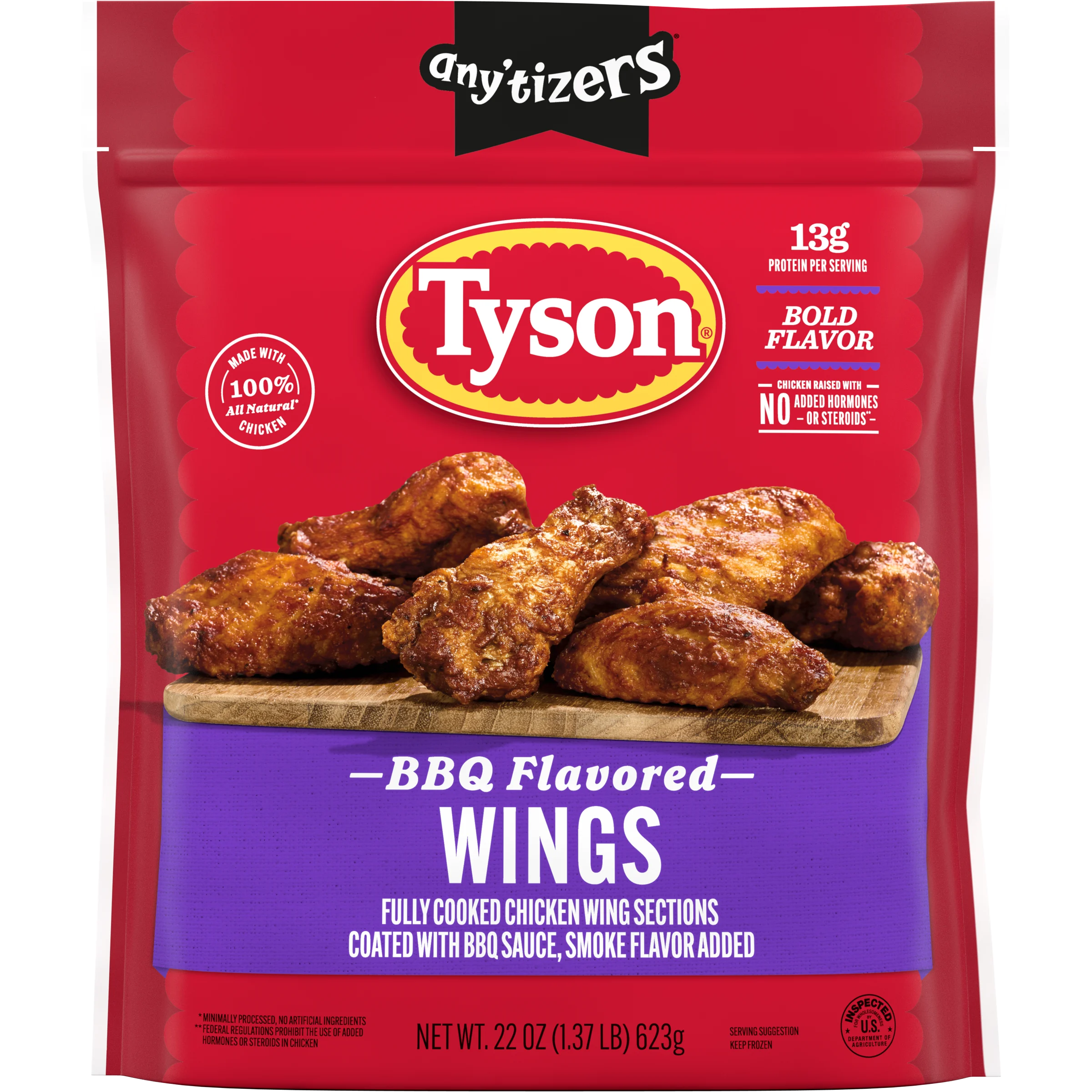 Any'tizers® BBQ Bone-In Chicken Wings