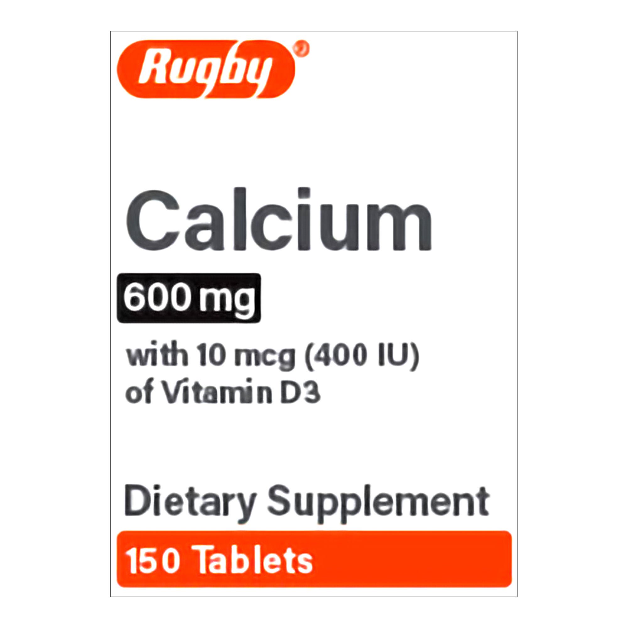 Major Pharmaceuticals CALCIUM+VITAMIN D3, TAB 600MG/10MCG (150/BT)