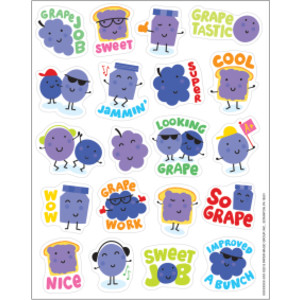 Grape Scented Stickers, Pack of 80