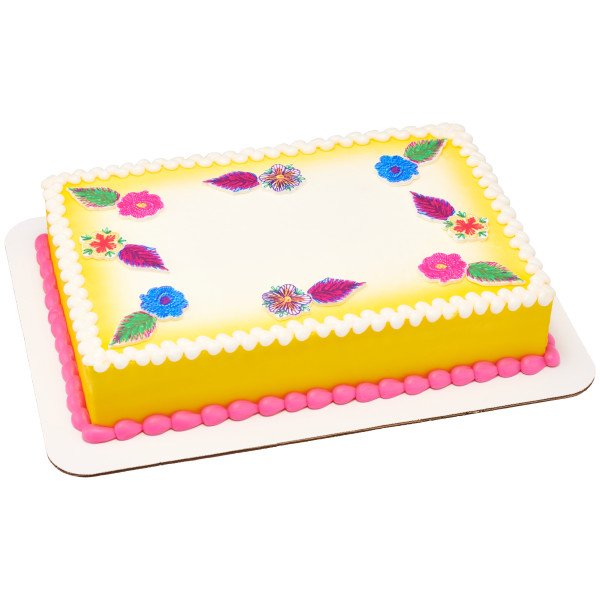 Embroidery Flowers Assortment Sweet Décor® Printed Edible Decorations