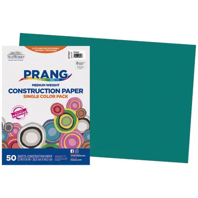 Prang (Formerly SunWorks) Construction Paper, Turquoise, 12