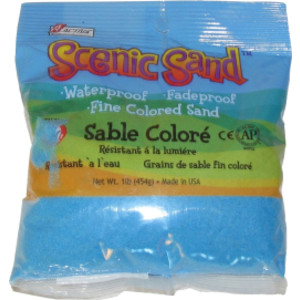 Scenic Sand&trade; Craft Colored Sand, Light Blue, 1 lb (454 g) Bag