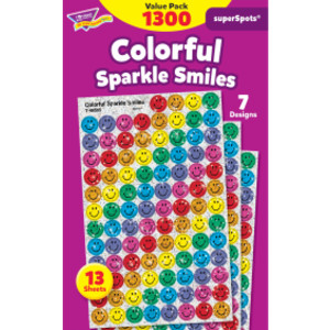 Colorful Sparkle Smiles superSpots&reg; Value Pack, 1300 ct