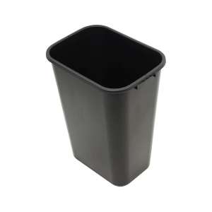 Impact, 10.25 gal, Resin, Black, Rectangle, Receptacle