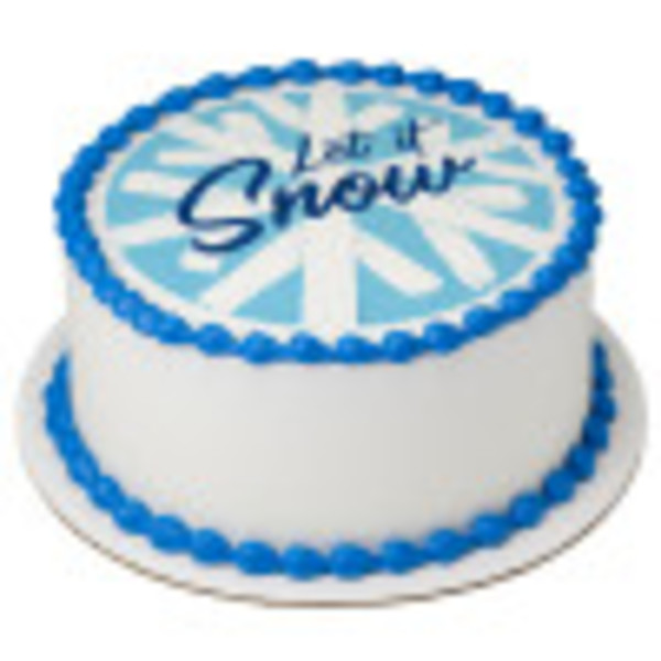 Let it Snow PhotoCake® Edible Image®