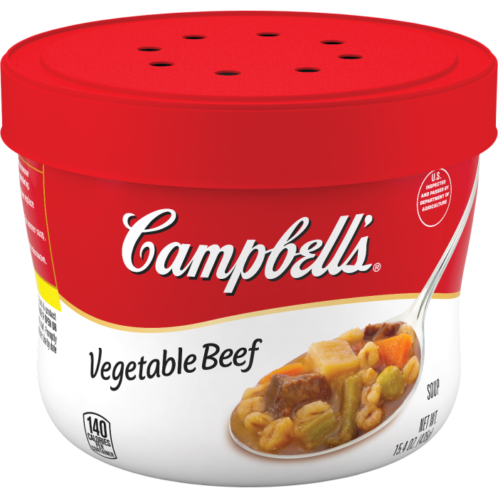Vegetable Beef Soup Microwavable Bowl