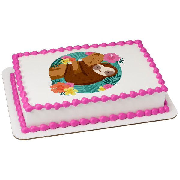 Sloth PhotoCake® Edible Image®