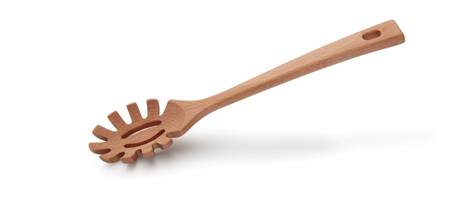 Servidor de espagueti de madera