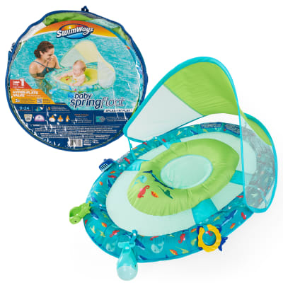 Swimways, Splash N Play Infant Spring Float with Canopy
