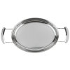 10-inch Miramar® display cookware oval 18-8 grade stainless steel au gratin pan in mirror finish