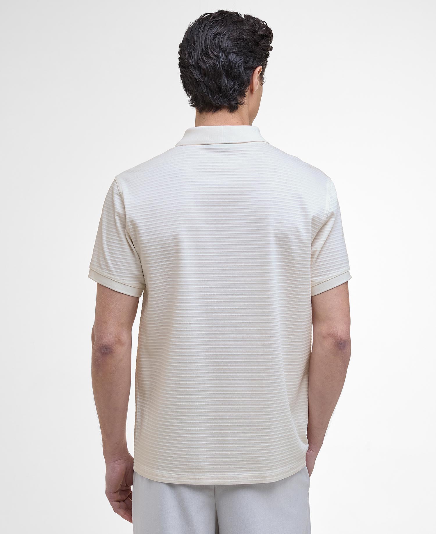 Alfred Jacquard Striped Polo Shirt image number 2