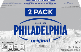 Philadelphia Original 2 Pack Brick Cream Cheese, 16 Oz