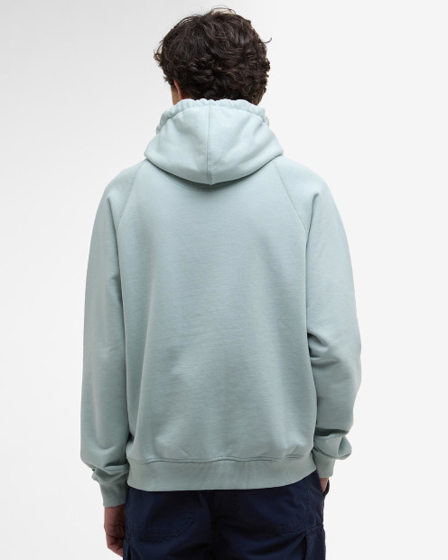 Barbour x NOAH Hoodie Ice Blue
