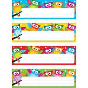 Owl-Stars!&reg; Desk Toppers&reg; Name Plates Var. Pk., 32 ct