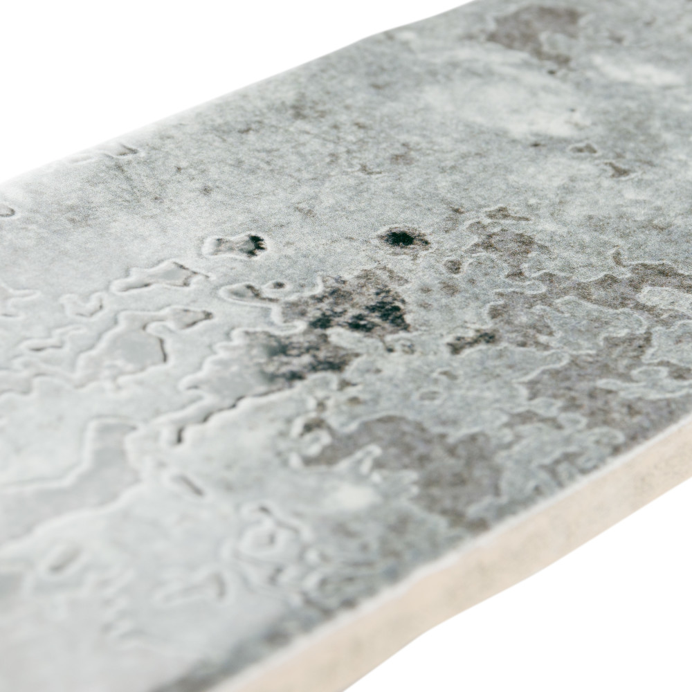 London Grey Glossy 3 in. x 12 in. Ceramic Wall Tile