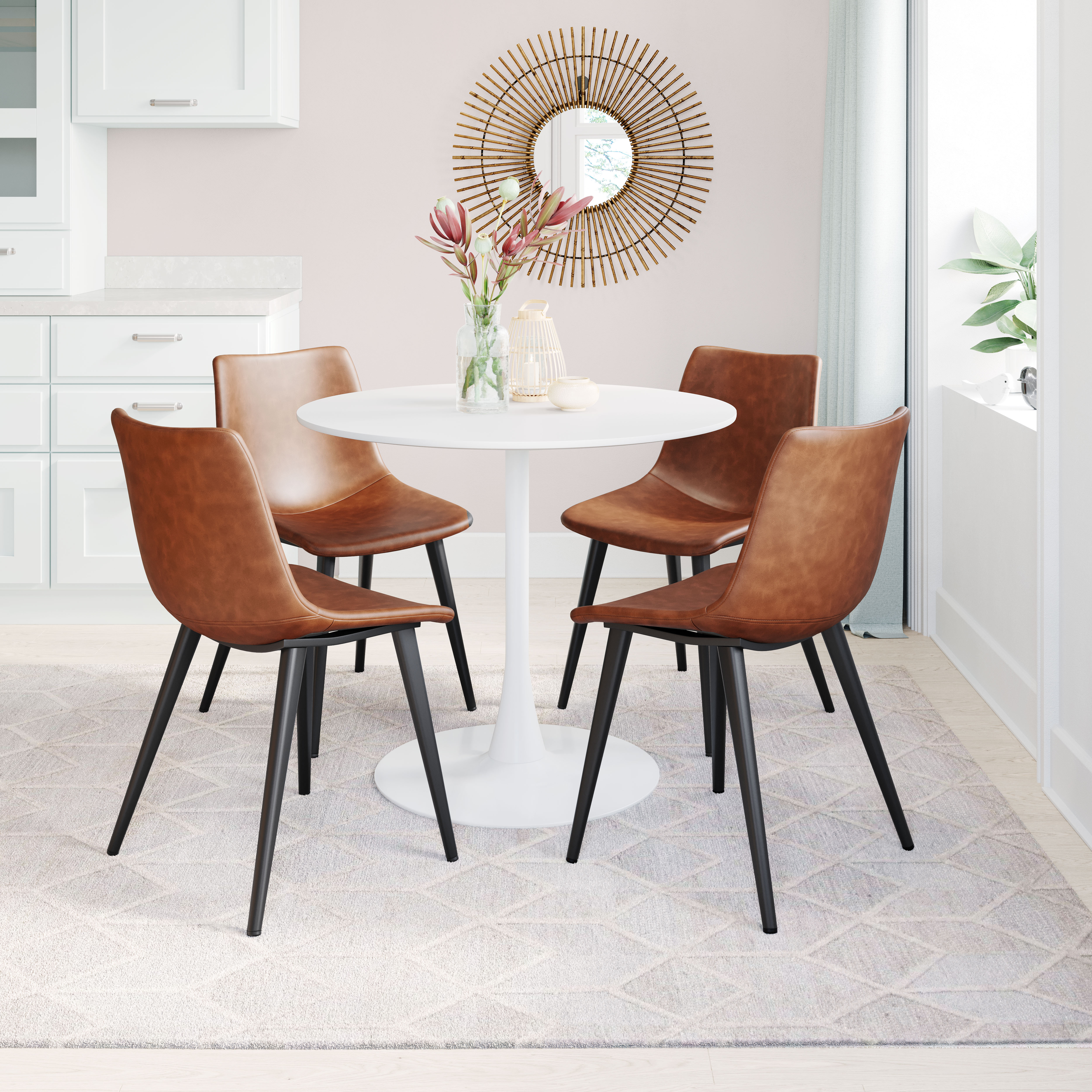 Daniel Dining Chair (Set of 2) Vintage Brown product image