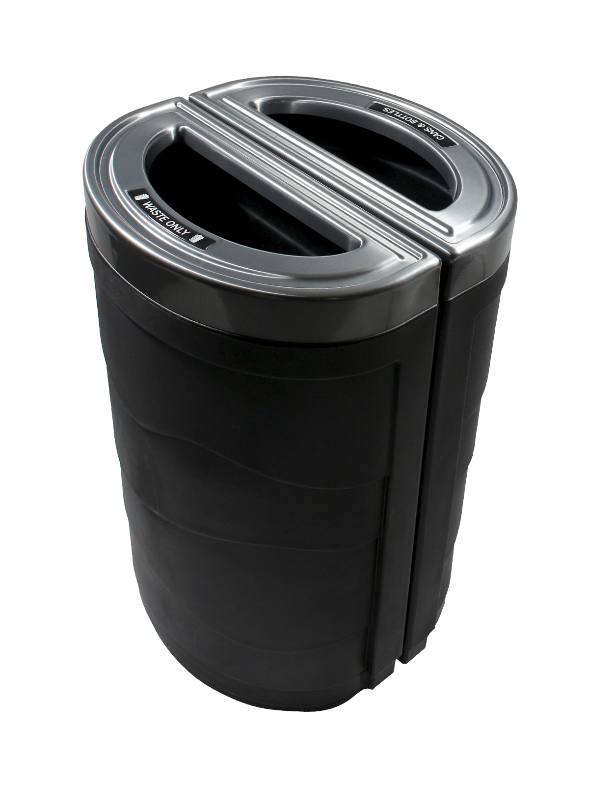 EVOLVE – Double – Kit – Cans & Bottles-Waste – Full – Black