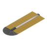 Express Under Carpet Kit w/ 25 ft. Single Circuit Conduit/ Quad Receptacle Silver 6 ft.