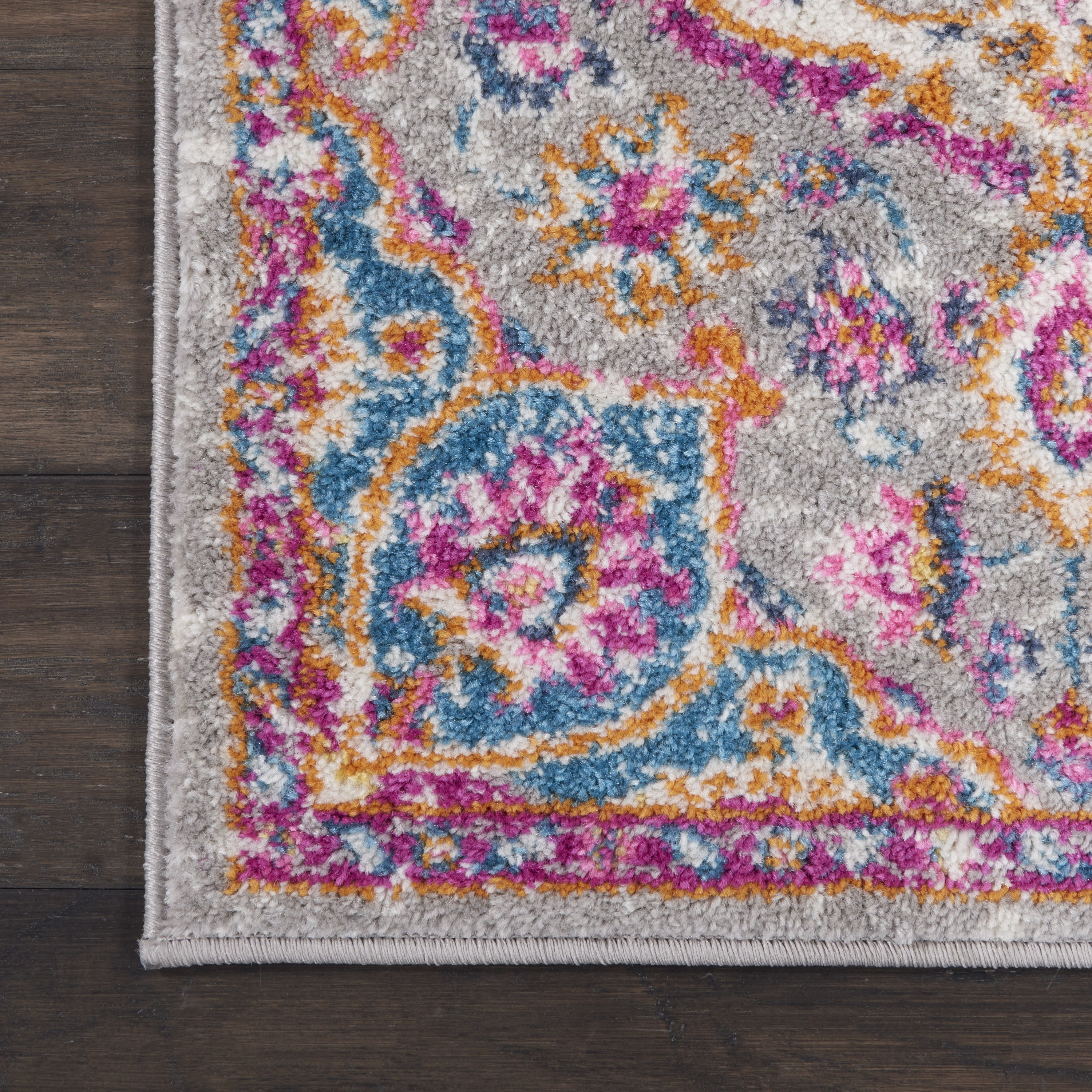 Nourison Passion 1'10" x 2'10" Grey Multicolor Transitional Indoor Rug