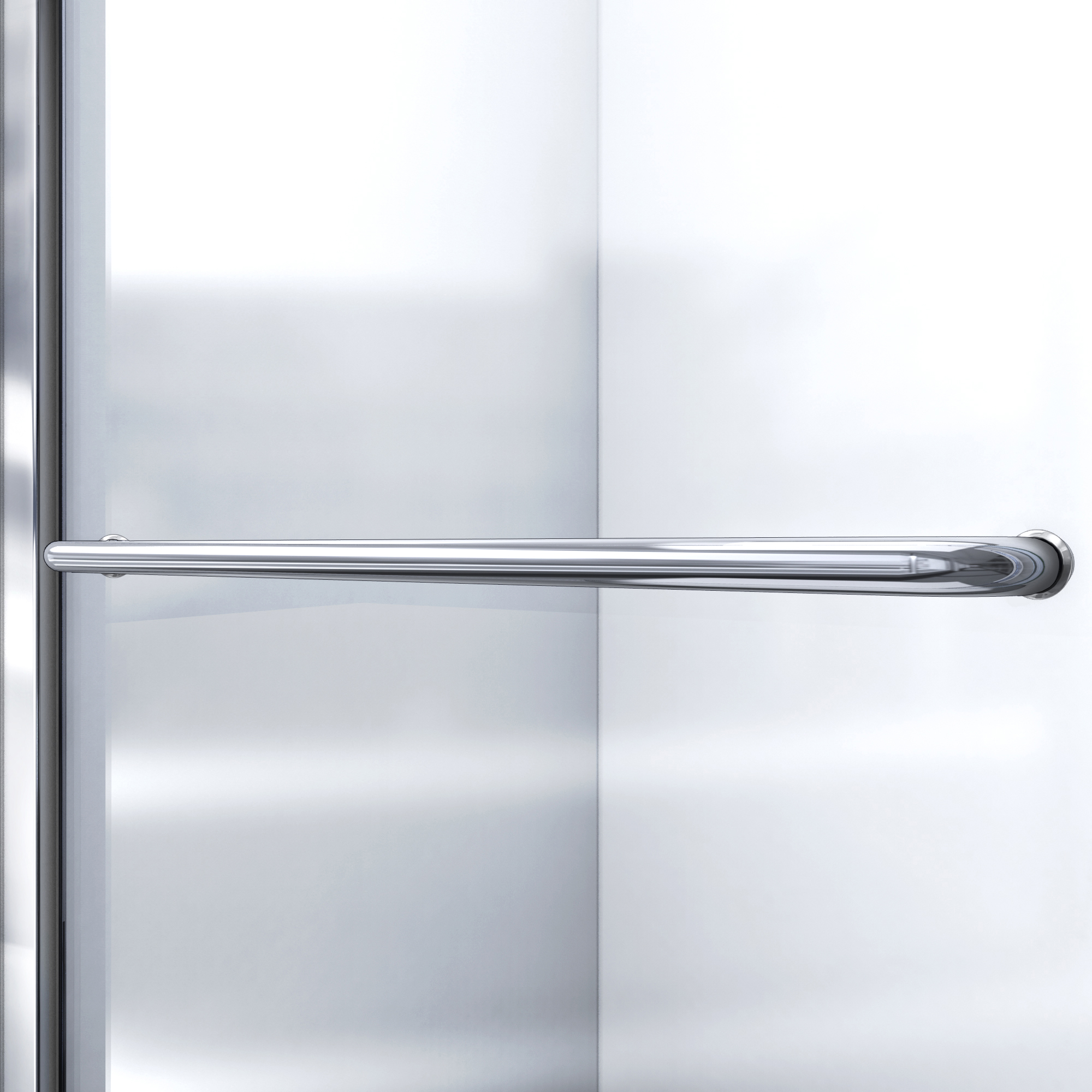 Mahalo 56 - 60 inch W x 58 inch H Semi-Frameless Sliding Tub Door