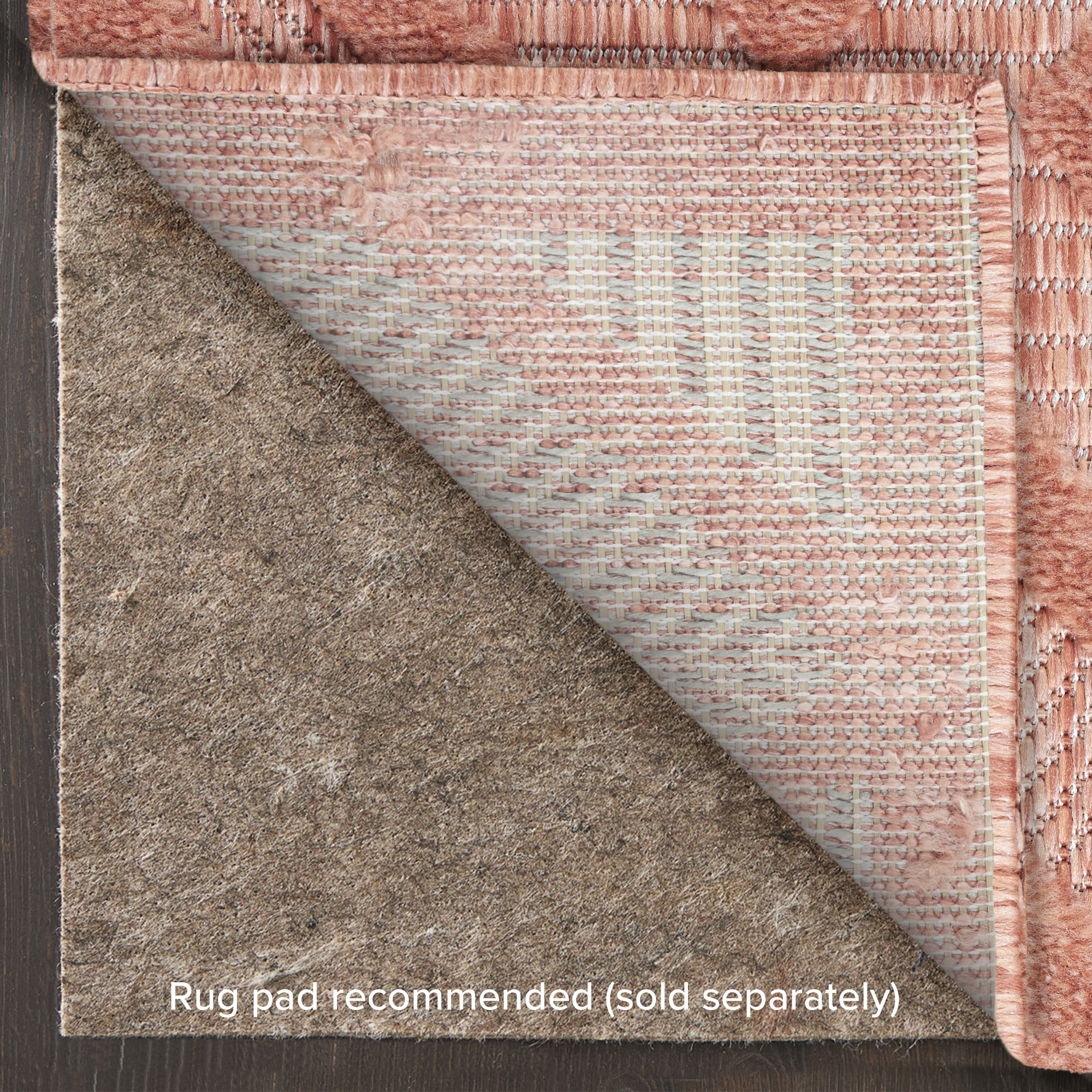 Nourison Versatile 4' x 6' Coral Orange Modern Rug