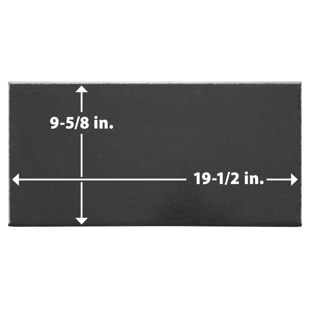 Piscina Glossy Black with BioTech 9-5/8 in. x 19-1/2 in. Porcelain Floor and Wall Tile