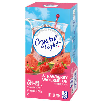 Crystal Light Strawberry Watermelon Drink Mix, 6 ct Pitcher Packets