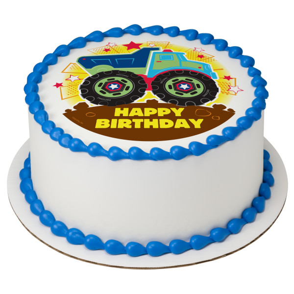 Happy Birthday Truck PhotoCake® Edible Image®