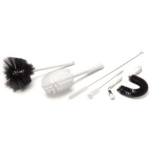 Carlisle, Sparta, 3.5in, Spectrum All Purpose Tube Brush 12" Long with 1" & 1.5" D, Polyester Bristles, White