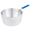 10-quart Wear-Ever® tapered saucepan with natural finish and Cool Handle® rubber grip sleeve