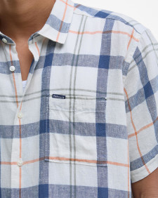 Croft Short-Sleeved Shirt Sea Haze Tartan