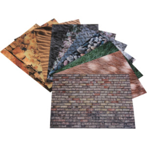 Textures Around Us Printed Craft Paper, 11.7 x 8.3 in, 40 Sheets
