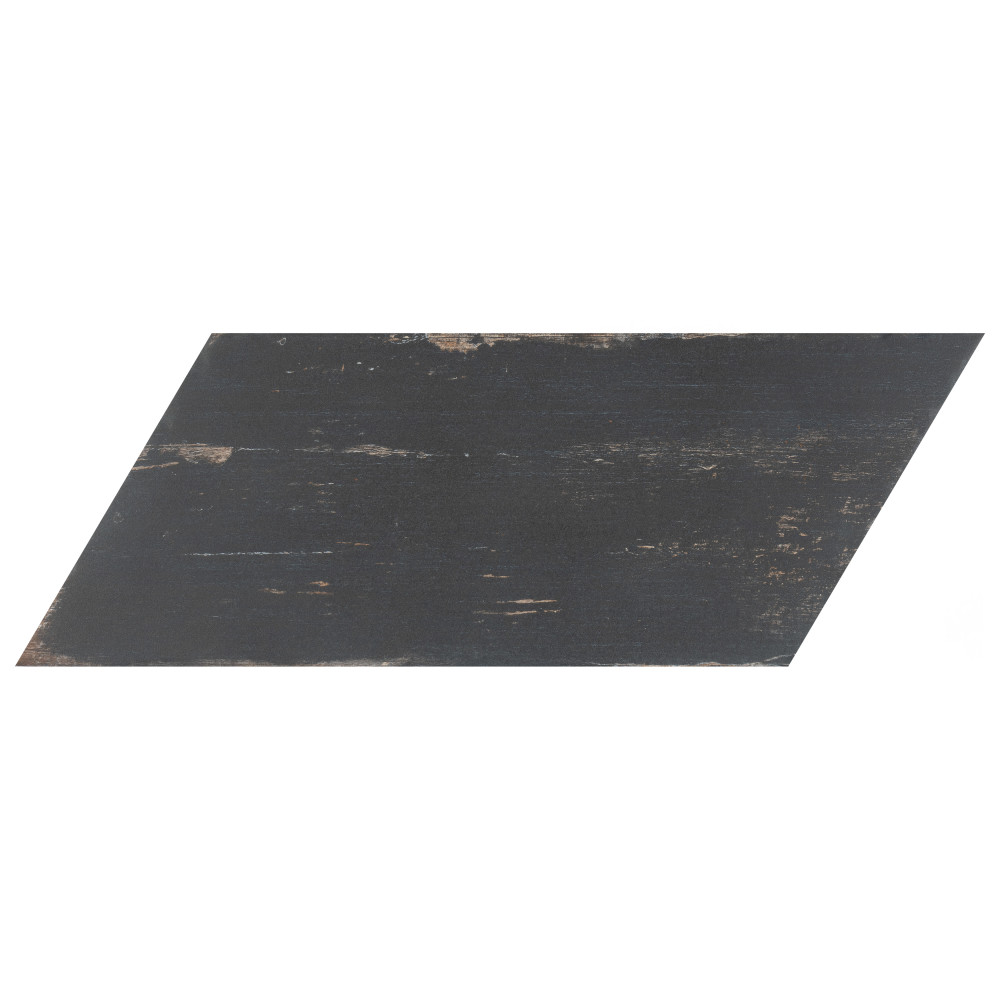 Retro Naveta Nero 7 in. x 16-3/8 in. Porcelain Floor and Wall Tile