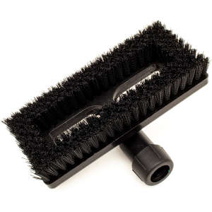 Carlisle, Sparta, 8in, Color Coded Swivel Scrub Brush, Nylon Bristles, Black