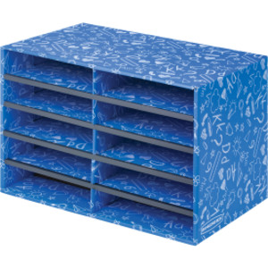 10 Compartment Classroom Literature Sorter