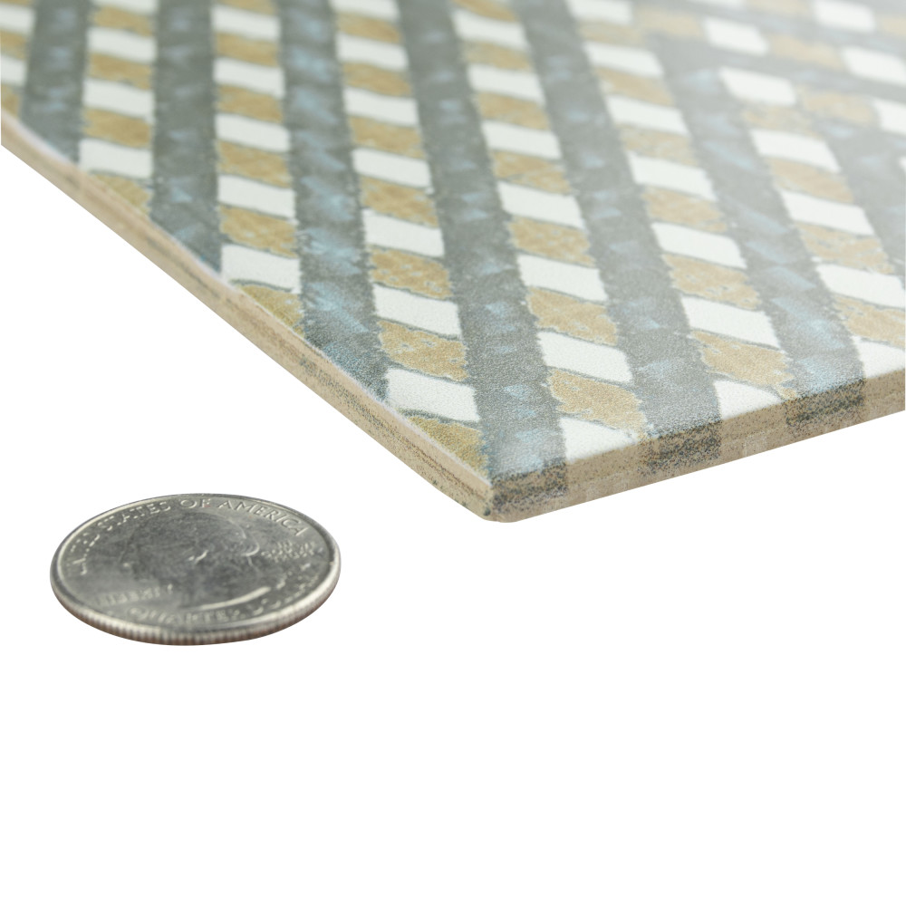 Boheme Grid 7-3/4 in. x 7-3/4 in. Ceramic Floor and Wall Tile