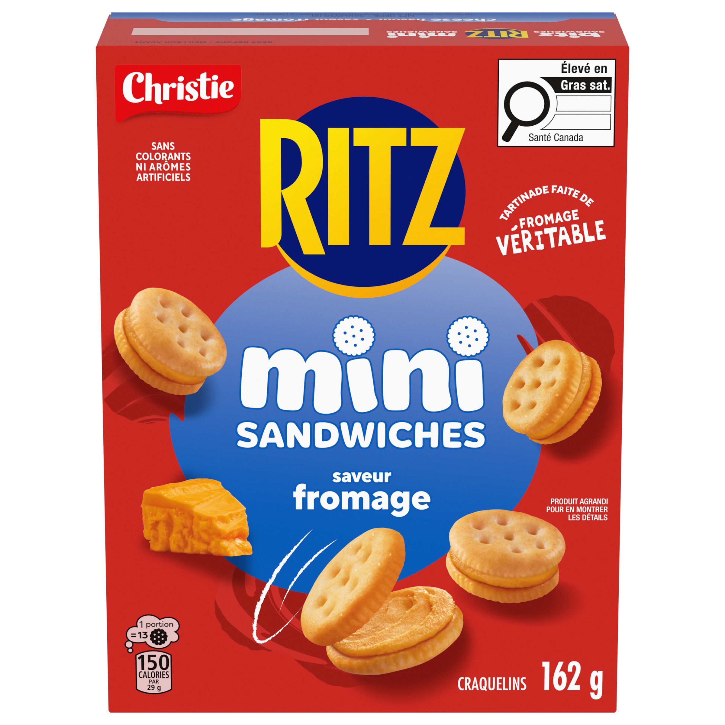 MINI RITZ Sandwiches à saveur de fromage, 162g-0