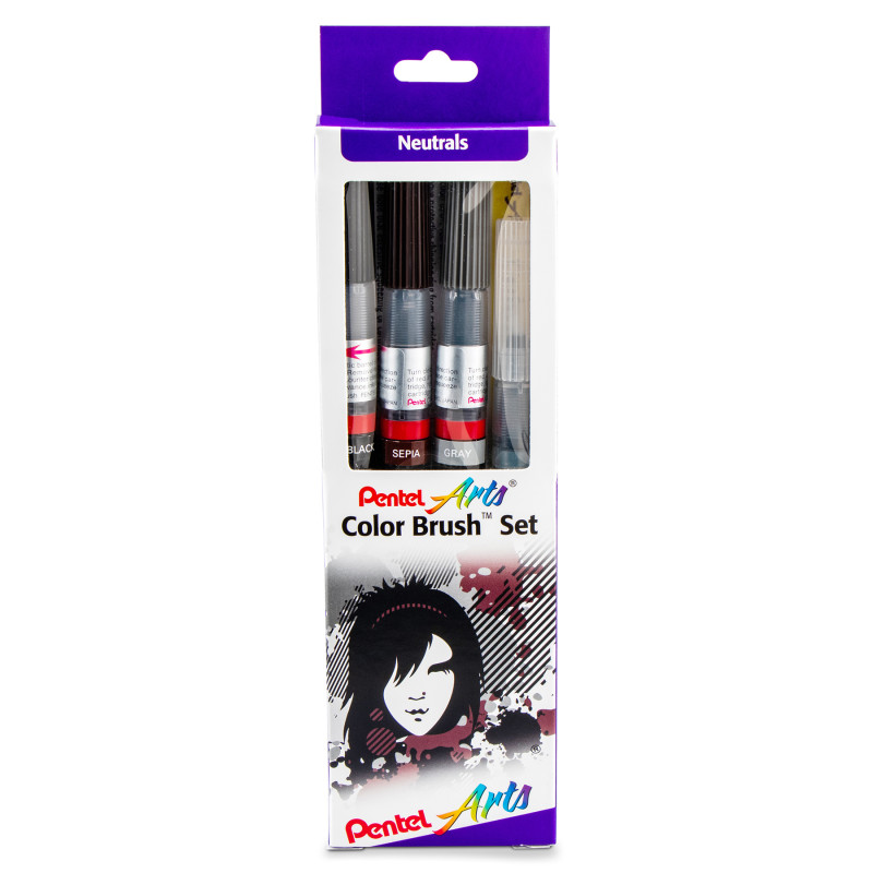 Color Brush Set, Neutrals, Peggable Box Set