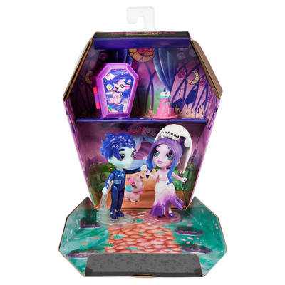 Zombaes Forever, Zombadie to Love, Coffret de poupées de luxe à collectionner avec 2 figurines exclusives de 8,9 cm, animaux et accessoires, jouets pour filles à partir de 4 ans