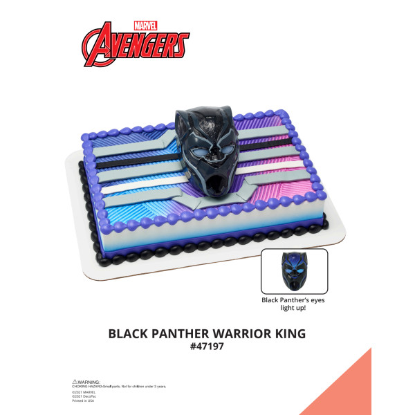 MARVEL Avengers Black Panther Warrior King The Magic of Cakes® Icing Only Page