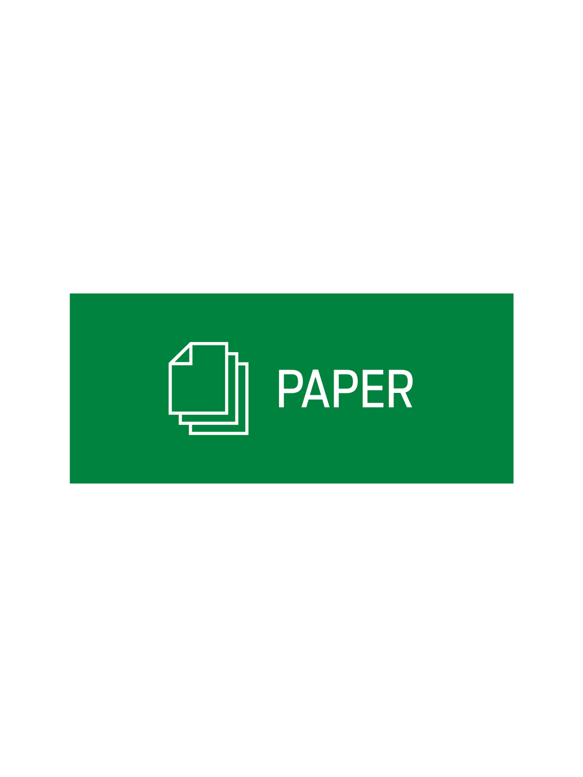 RISE – Single – Sign – Paper – Green