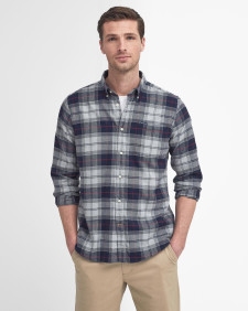 Kyeloch Tailored Long-Sleeved Shirt Blue Granite