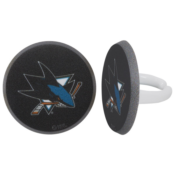 NHL® Team Puck Cupcake Rings