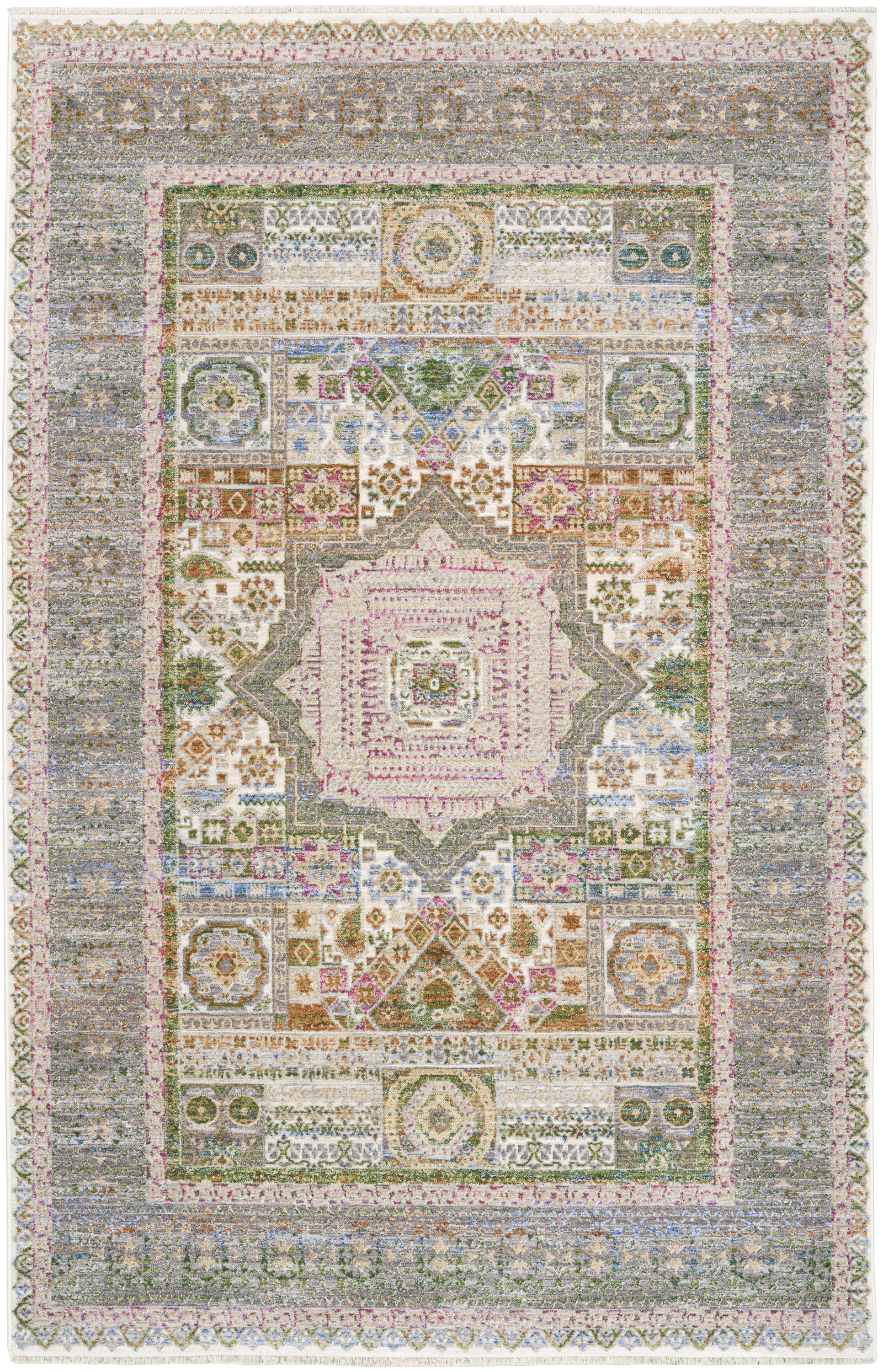 Nourison Vintage Harmony 5'3" x 7'6" Multicolor Bohemian Indoor Rug