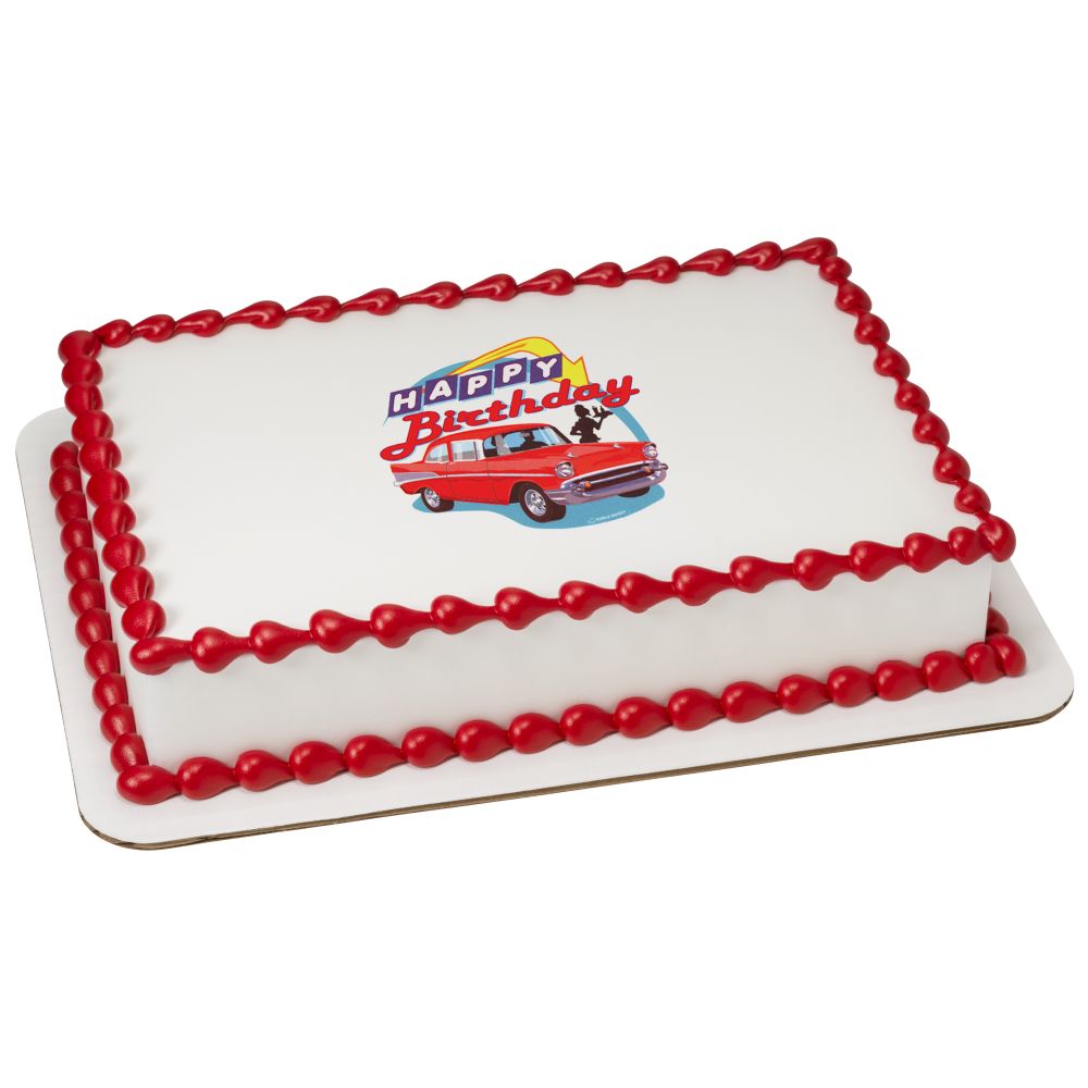 Image Cake 50's Hot Rod Birthday