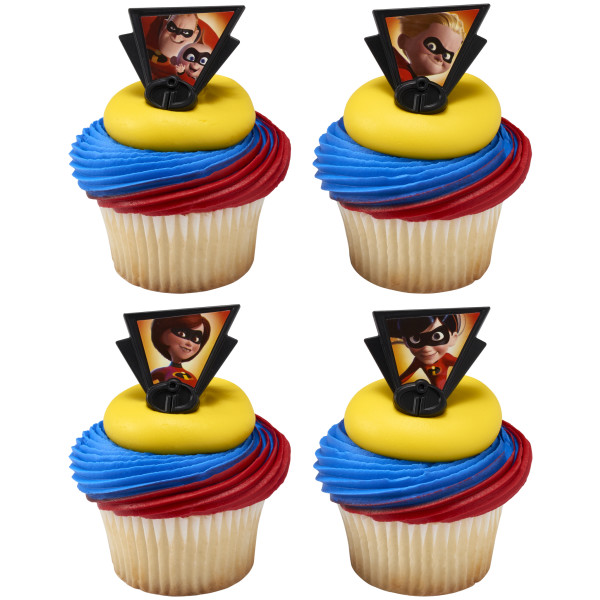 Disney and Pixar's Incredibles 2 Dynamic Family Cupcake Rings